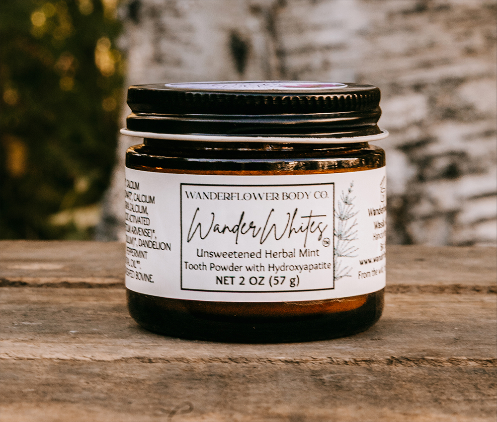 WanderWhites - Mint Mineral & Herb Tooth Powder - Image 3