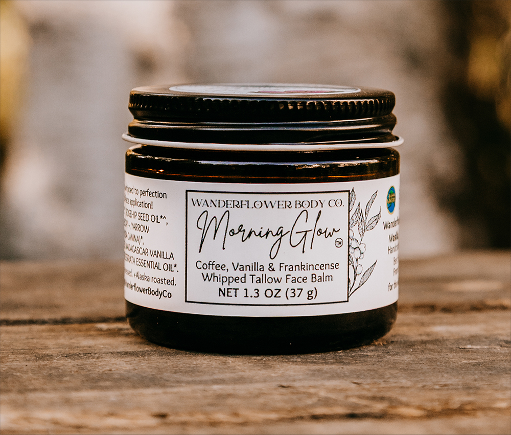 MorningGlow - Coffee & Vanilla Whipped Tallow Face Balm - Image 2