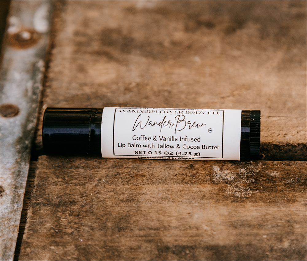 WanderBrew Lip Balm - Coffee & Vanilla Lip Balm - Image 2
