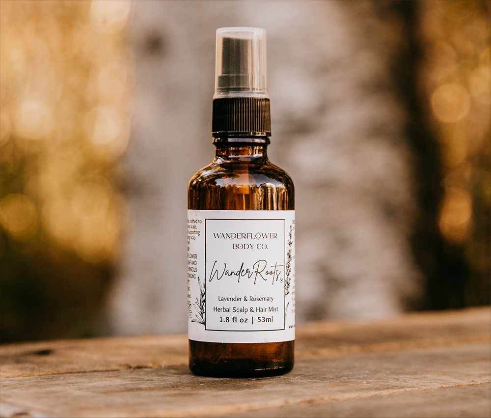 WanderRoots - Lavender & Rosemary Hair & Scalp Mist - Image 2