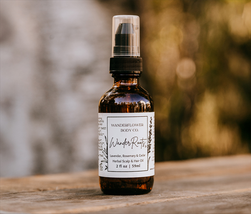 WanderRoots - Lavender, Rosemary & Cedar Hair & Scalp Oil