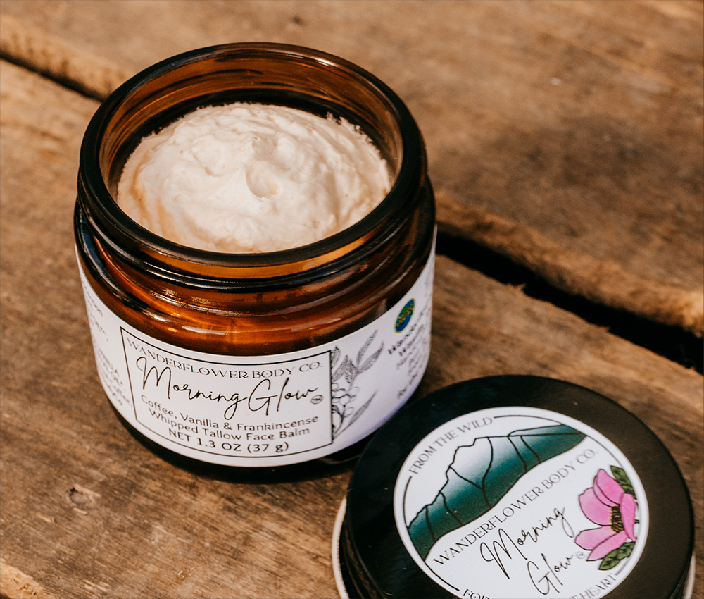 MorningGlow - Coffee & Vanilla Whipped Tallow Face Balm