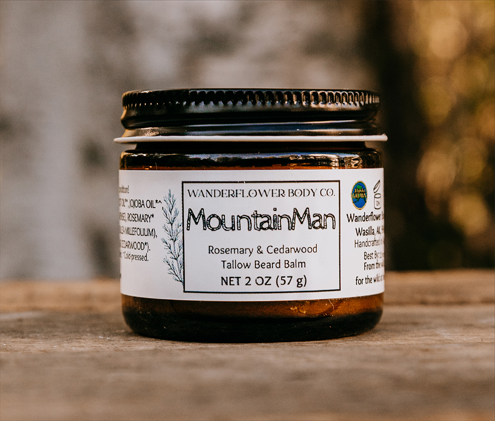 MountainMan – Rosemary & Cedarwood Tallow Beard Balm - Image 2